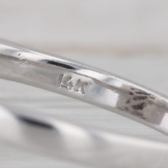 0.35ctw Diamond Halo Ring 14k White Gold Size 7