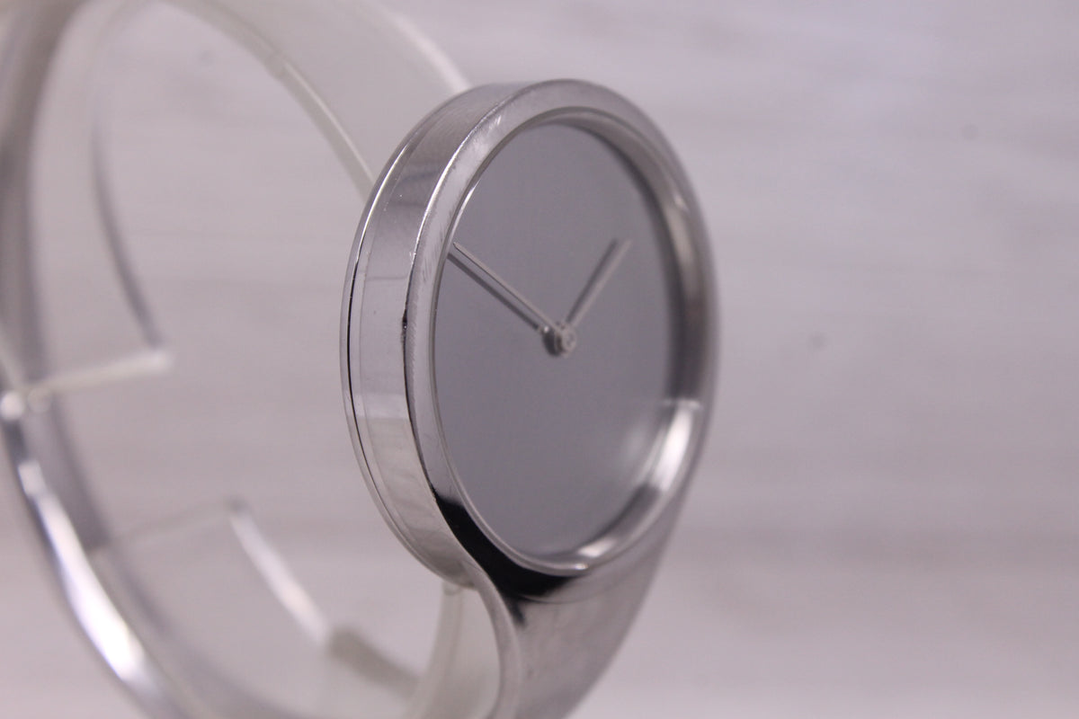 Georg Jensen Vivianna Torun 326 Ladies Watch 33mm Quartz Open Bangle Mirror Dial