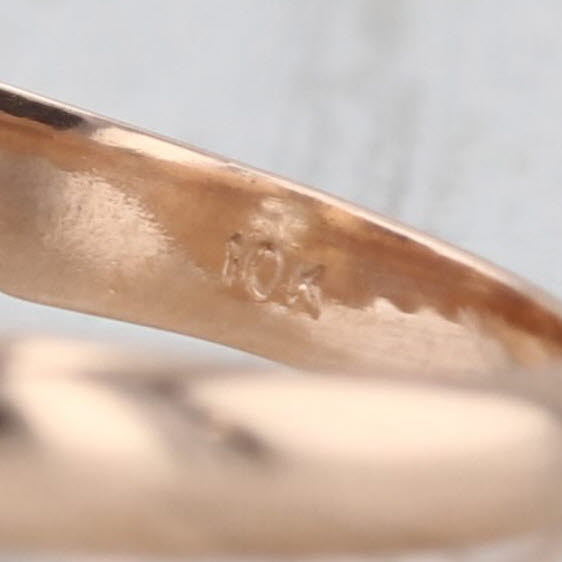 Antique 0.50ct Diamond Solitaire Engagement Ring 10k Yellow Gold Size 5.25