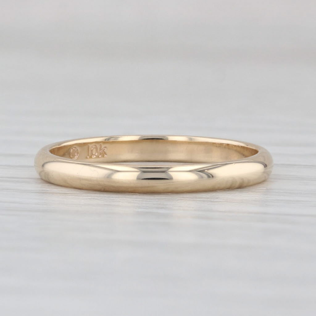 Classic Gold Wedding Band 10k Yellow Gold Size 5 Ring