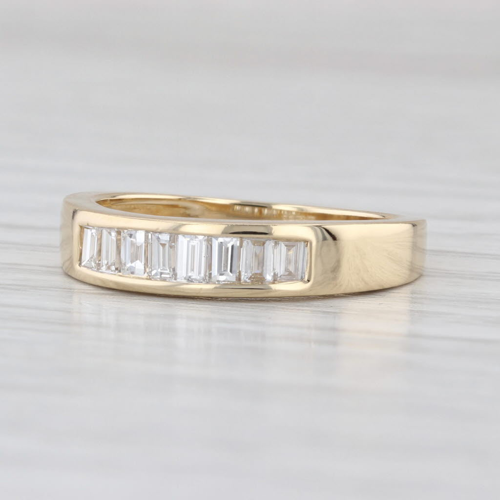 0.60ctw Diamond Wedding Band 18k Yellow Gold Size 7 Stackable Ring COA Tomas Rae
