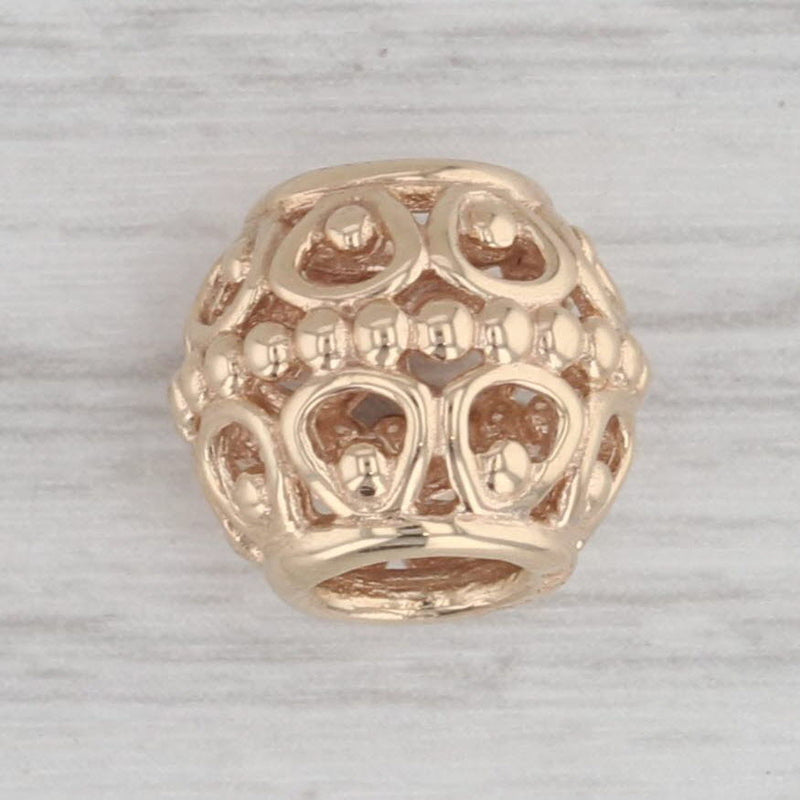 Authentic Pandora Gilded Cage 750458 14k Yellow Gold Retired Bead Charm