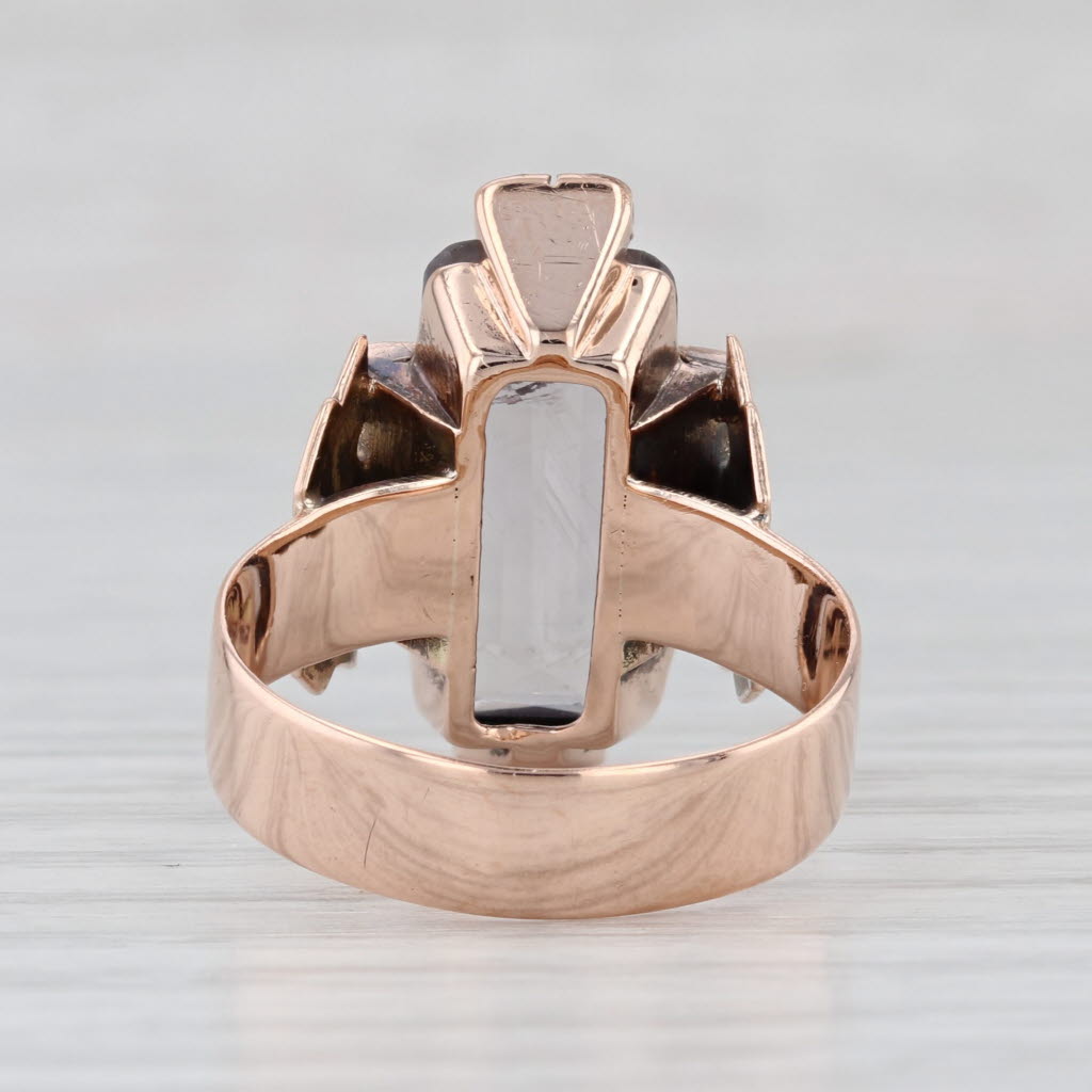 Victorian Pale Amethyst Seed Pearl Ring 10k Yellow Gold Size 7.5 Antique