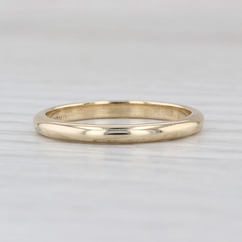 Classic 14k Yellow Gold Wedding Band Size 6 Ring Stackable