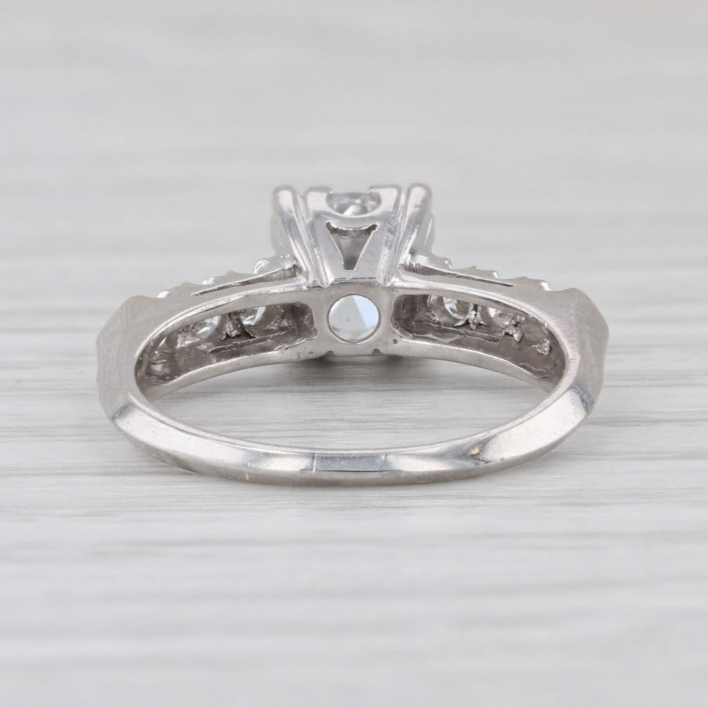 1.15ctw VVS1 D Lab Grown Diamond Engagement Ring Platinum Size 5.5 IGI