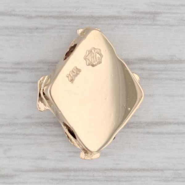 Gray Richard Glatter 1.10ctw Garnet Slide Bracelet Charm 14k Yellow Gold Vintage