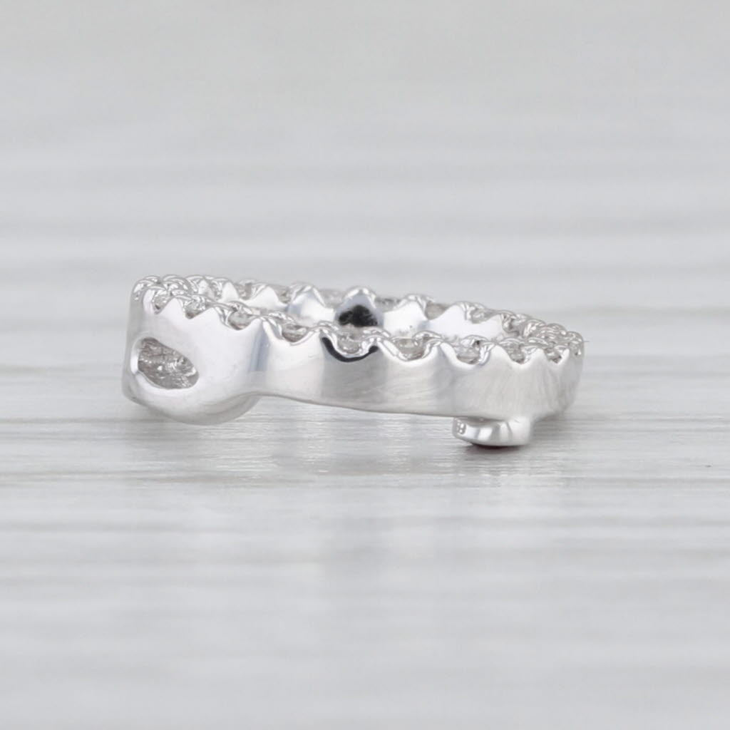 Roberto Coin Floating Eternity Circle Pendant 18k White Gold