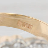 Light Gray 0.45ctw Diamond Shriners Signet Ring 14k Gold Scimitar Crescent Camel Fez Sz 10