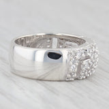 Imitation Diamond Greek Key Ring Sterling Silver Size 6 Band