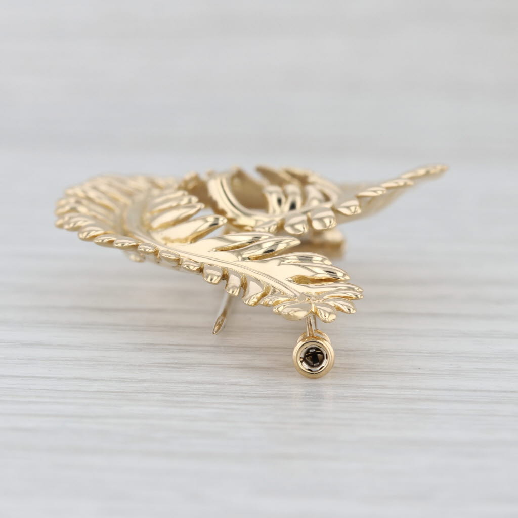 Tiffany & Co Schlumberger Coiled Fern Fur Clip Brooch 18k Gold Vintage Pin
