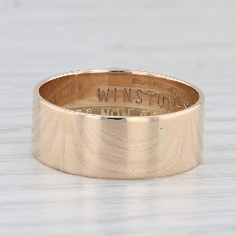 Masonic 14th Degree Scottish Rite Yod Ring 10k Rose Gold Size 9.5 Signet