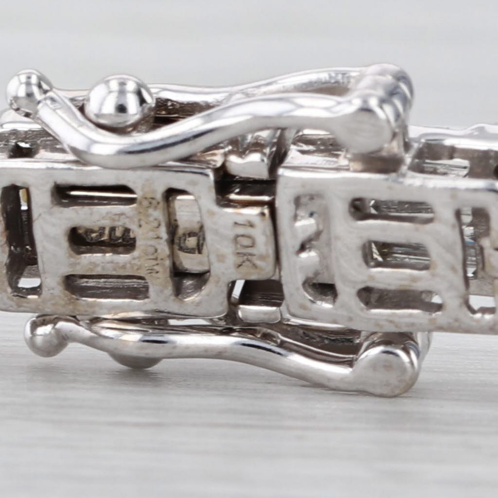 6.21ctw Diamond Tennis Bracelet 10k White Gold 8" 5.3mm