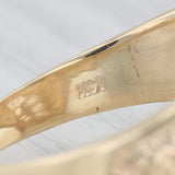 Gray 0.20ctw Diamond Horseshoe Horse Ring 14k Gold Size 11.5 Western Lab Created Ruby