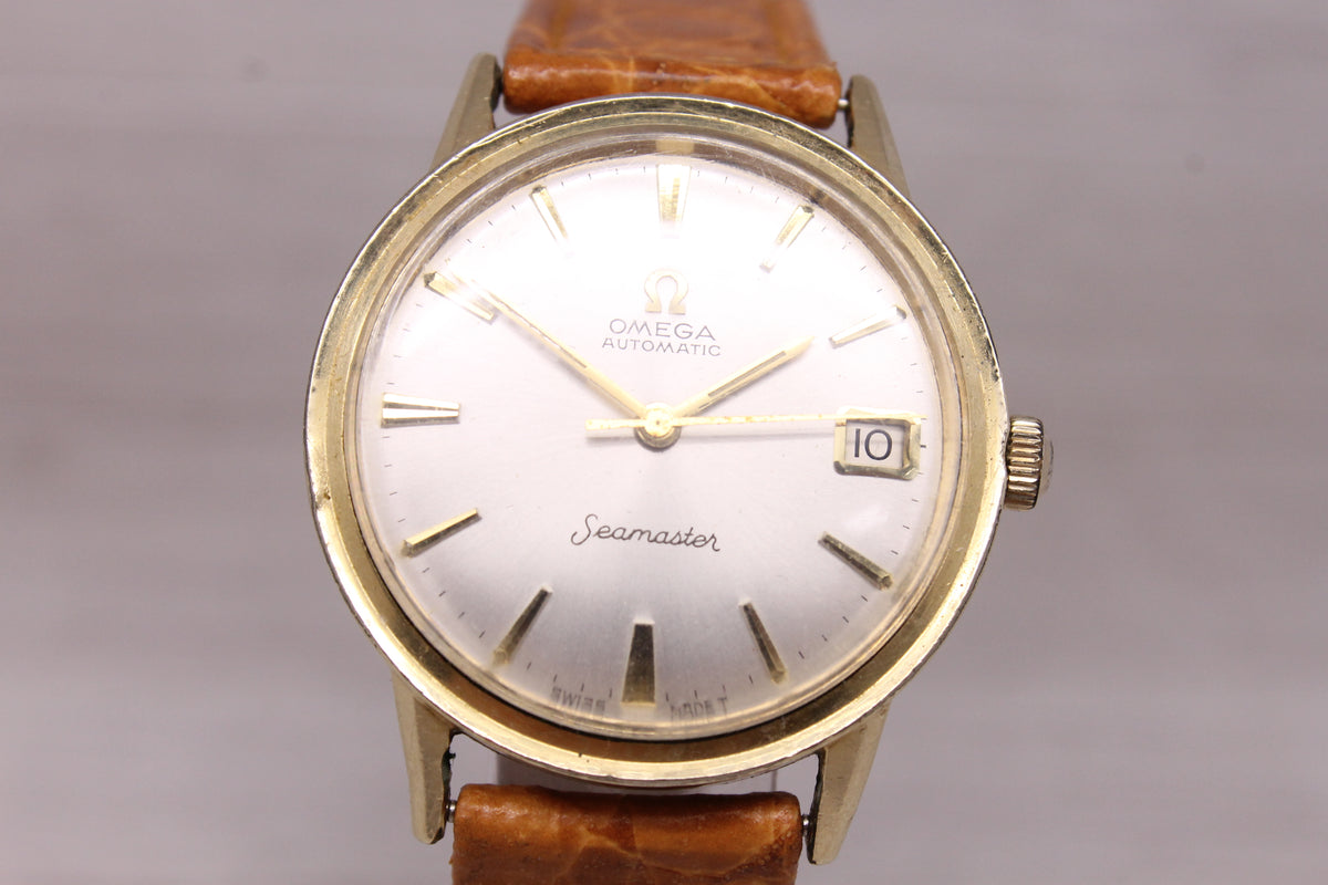 Vintage 1960s Omega Seamaster 34mm Automatic Watch ref.KL6303 14k GF c560