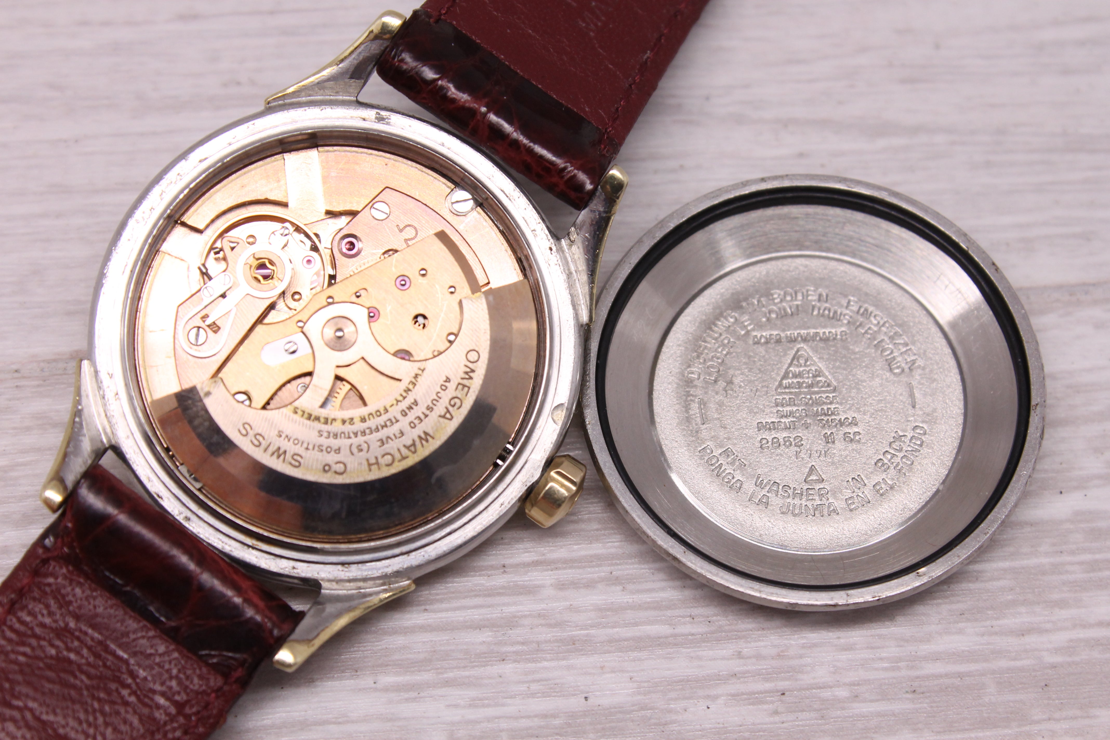 Vintage c.1958 Omega Constellation Arrowhead 35mm Gold Cap Watch ref.2852 c.500