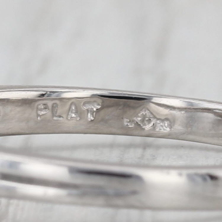 0.48ct Round Diamond Solitaire Engagement Ring Platinum Size 7.5