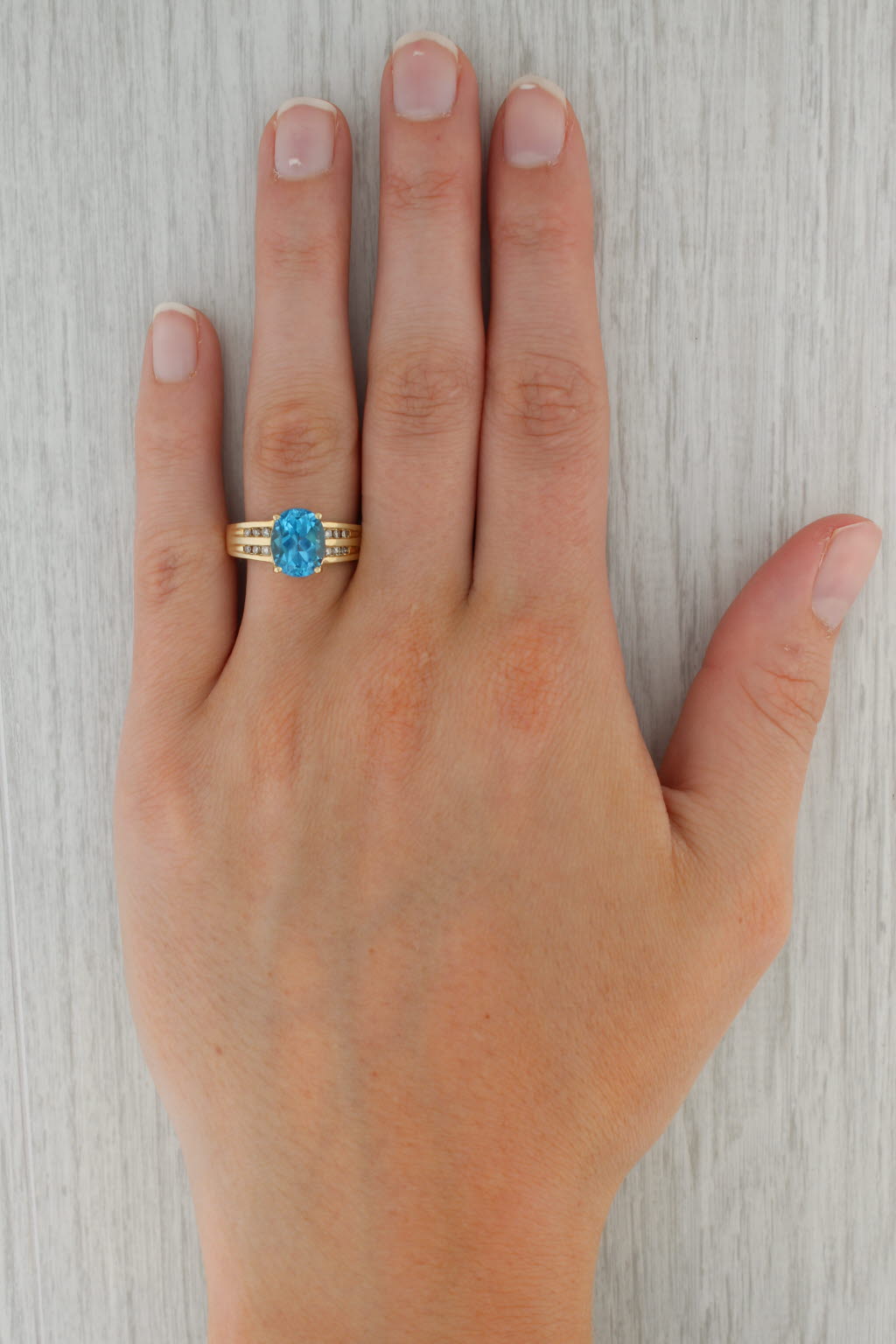 14K Topaz Ring sale Size 8.5