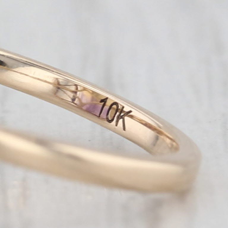 11.32ctw Ametrine Diamond Ring 10k Yellow Gold Size 8 Cocktail
