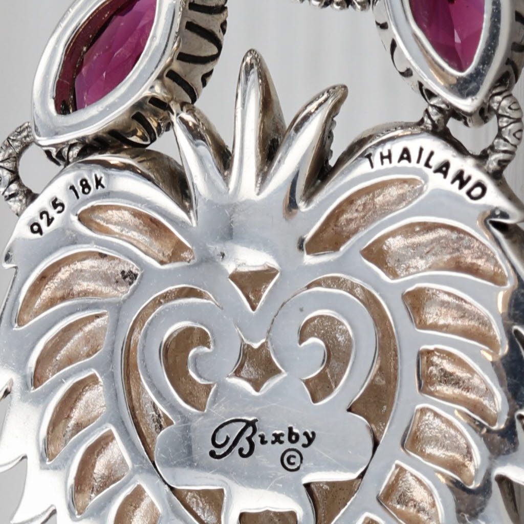 Bixby Onyx Zodiac Sign Leo Lion Pendant Necklace Sterling Silver 18k Gold Cord