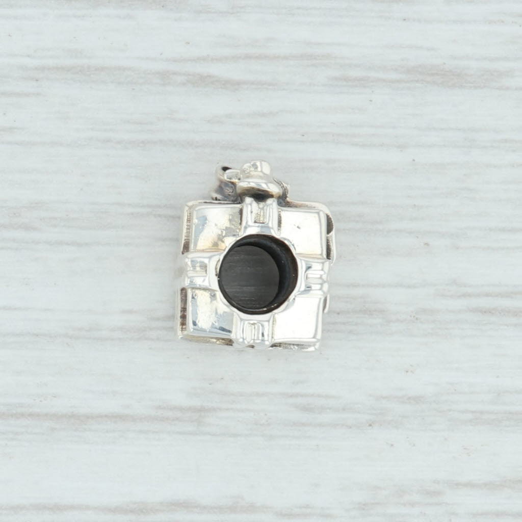 New Authentic Pandora Gleaming Gift Charm 791987 Sterling Silver Present Bead