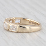 Light Gray New 1.27ctw Lab Created Diamond Ring 14k Gold Size 5.5 Stackable Wedding Band