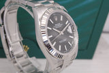 2022 Rolex Datejust 41 126334 Black Dial Oyster Mens Steel & 18k Watch Box Card
