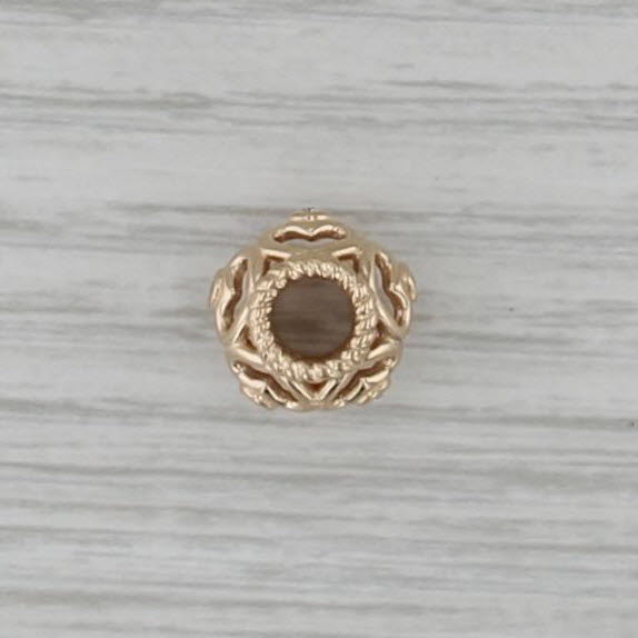 Authentic Pandora Open Heart Diamonds Charm 750466D 14k Gold Bead