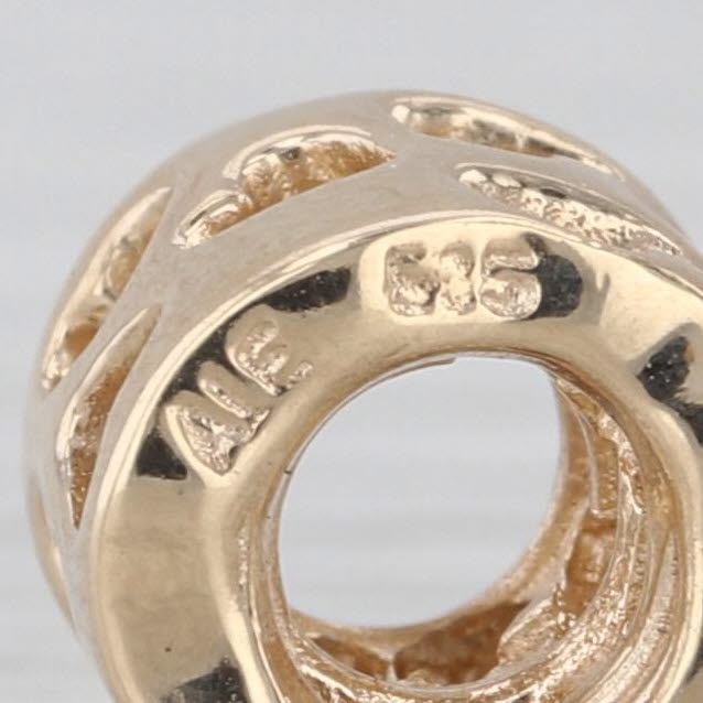 Authentic Pandora Tunnel of Love Charm 750299 14k Gold Hearts 585 ALE