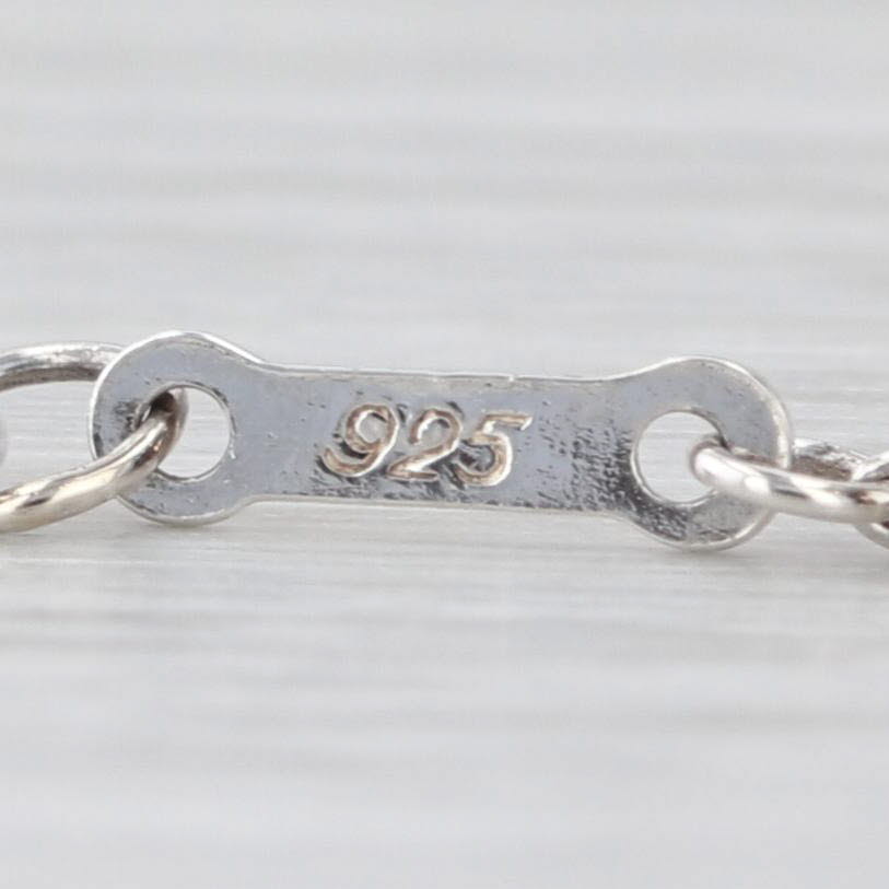 Tiffany & Co Elsa Peretti Double Teardrop Pendant Necklace Sterling Silver 18"