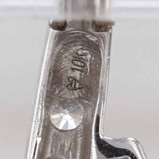 1.08ctw Diamond Hoop Earrings 10k White Gold Oval Hoops