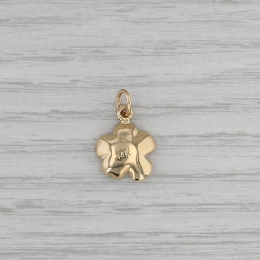 Flower Pendant 14k Yellow Gold Floral Charm