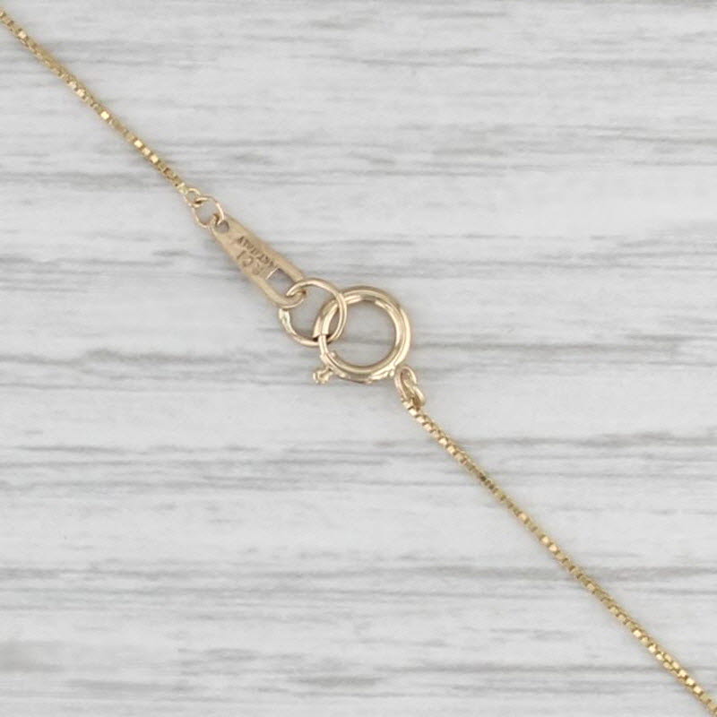 0.80ctw Blue Sapphire Diamond Halo Pendant Necklace 14k Gold 18" Box Chain