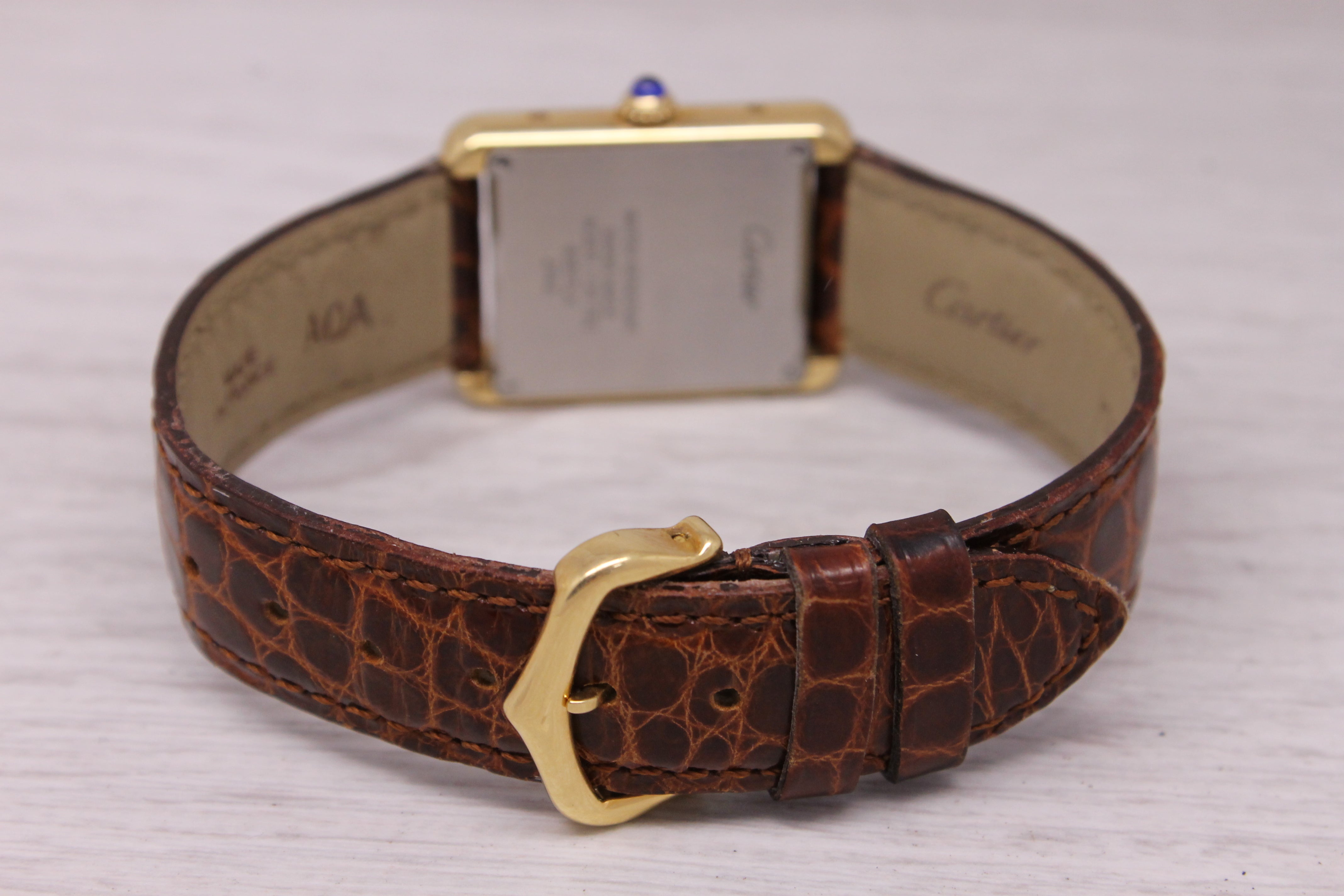 Cartier Tank Solo 2743 24mm 18k Yellow Gold & Steel Quartz Watch w/ 18k Buckle