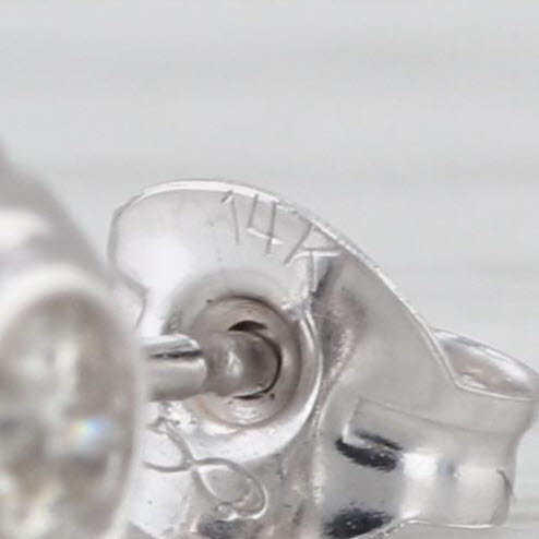 1.80ctw Diamond Stud Earrings 14k White Gold Studs