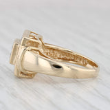 0.64ctw Ruby Diamond Halo Ring 14k Yellow Gold Size 6