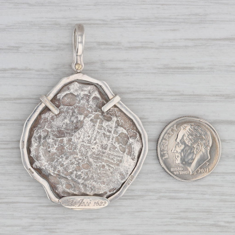 Sao Jose Shipwreck Piece of 8 Coin Pendant Sterling Silver Treasure