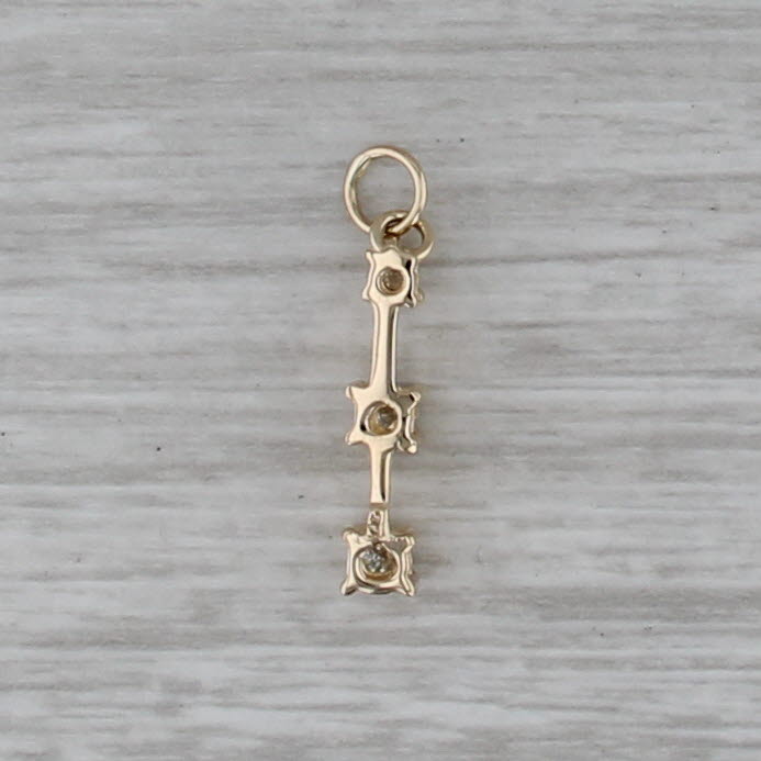 0.21ctw Diamond 3-Stone Journey Pendant 14k Yellow Gold