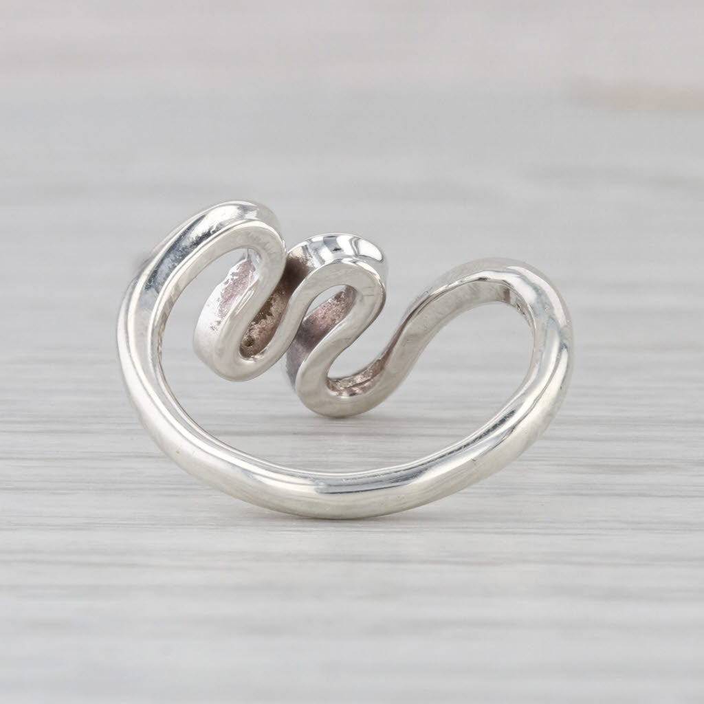 Dan Dye Modernist Abstract Sterling Silver Ring Size 5.25