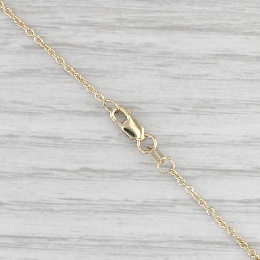 Cable Chain Necklace 14k Yellow Gold 18" 1.3mm
