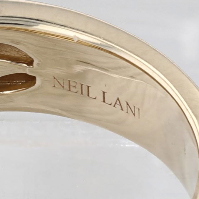 Neil Lane 0.24ctw Black Diamond Anniversary Wedding Band 14k Yellow Gold Size 8