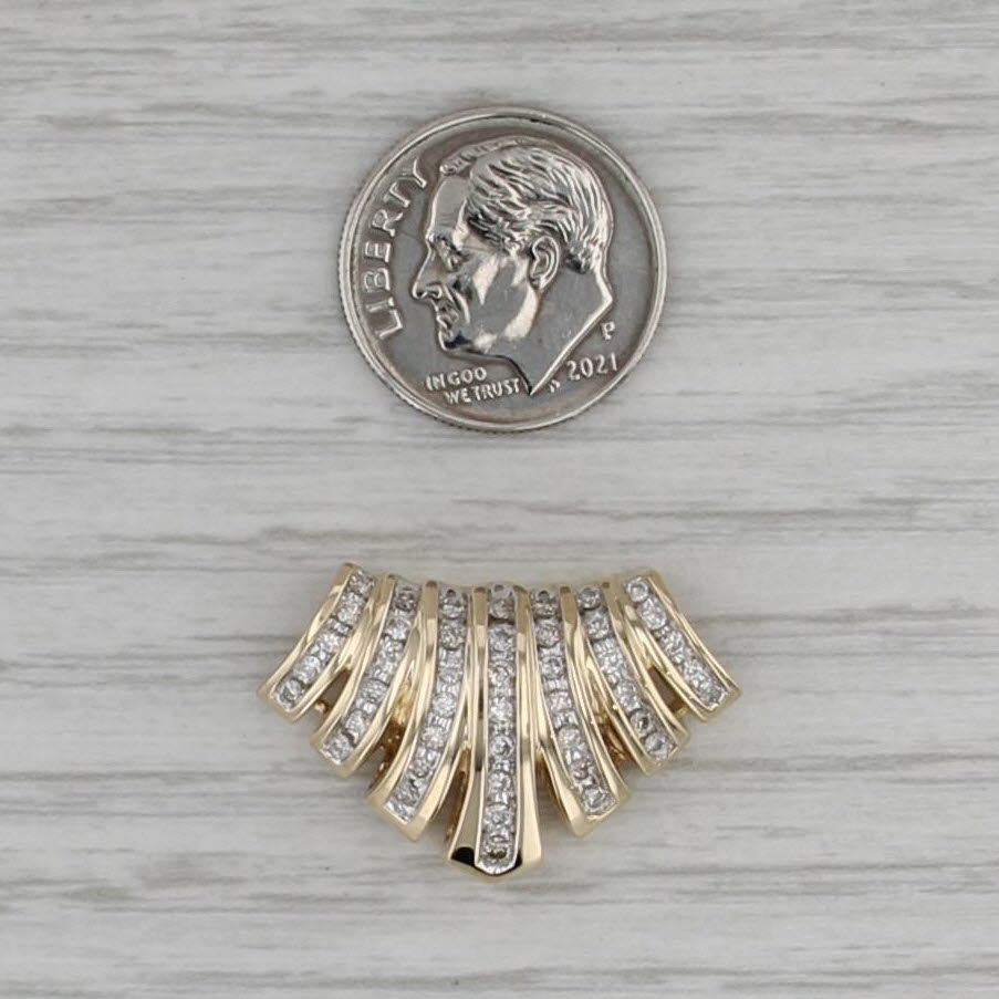 0.40ctw Diamond Slide Pendant 14k Yellow Gold