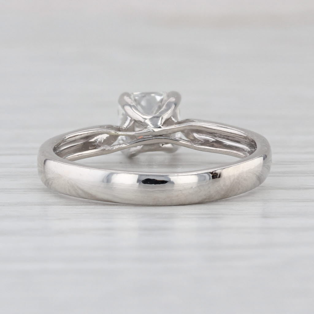 Kristall 1ct Princess Solitaire Diamond Engagement Ring 950 Platinum GGL COA