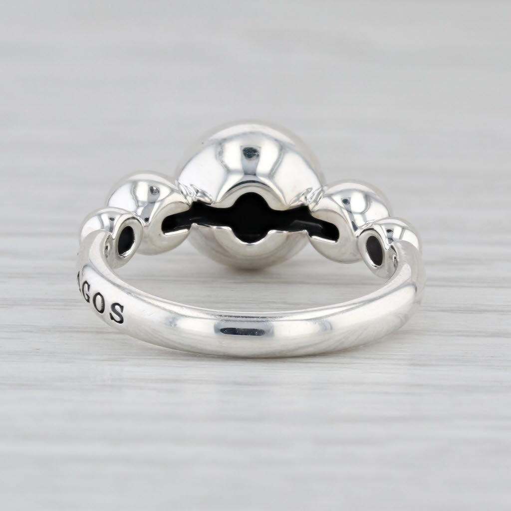 New Lagos Caviar Bubbly Graduated Bead Ring Sterling Silver Size 7