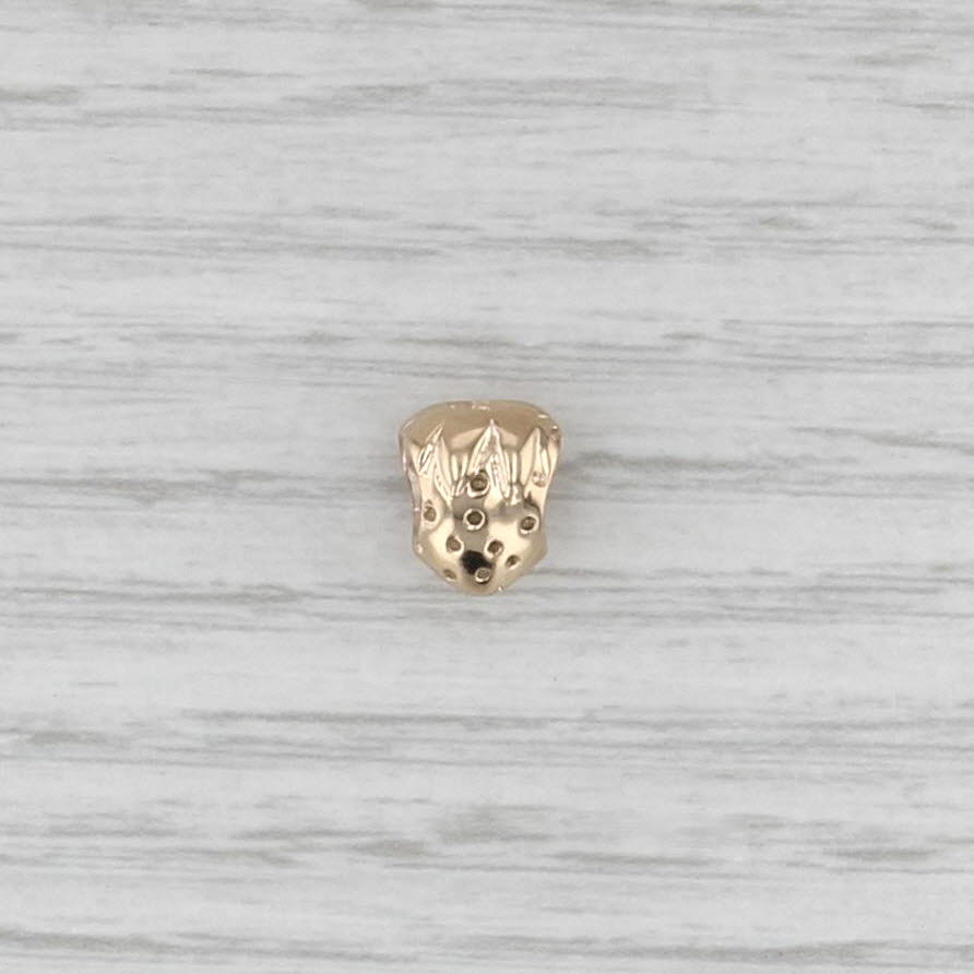 Authentic Pandora Strawberry Charm 14k Yellow Gold 750240 Rare Retired Bead