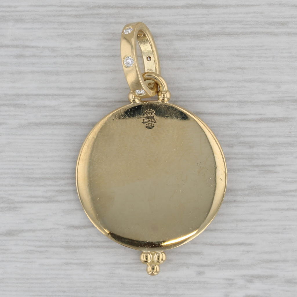 Gray Celestial Diamond Sol Pendant Temple St Clair Sun 18k Yellow Tribal Gold