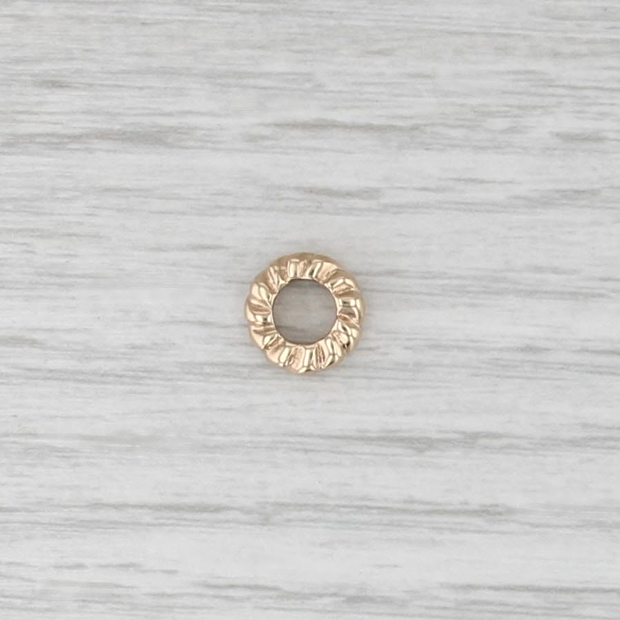 Authentic Pandora Small Hearts Spacer Bead Charm 14k Yellow Gold 750203
