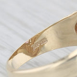 0.90ctw Marquise Amethyst Diamond Halo Ring 10k Yellow Gold Size 6.25