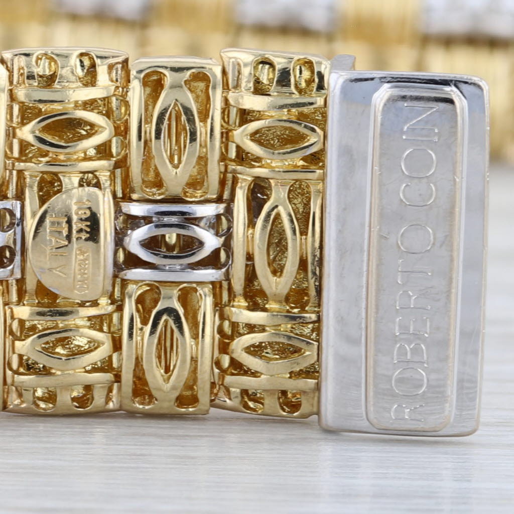 Roberto Coin 1.21ctw Diamond Basketweat Appassionata Bracelet 18k Gold