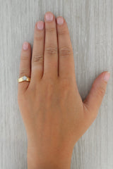 0.10ct Round Diamond Solitaire Ring 14k Yellow Gold Size 3.5