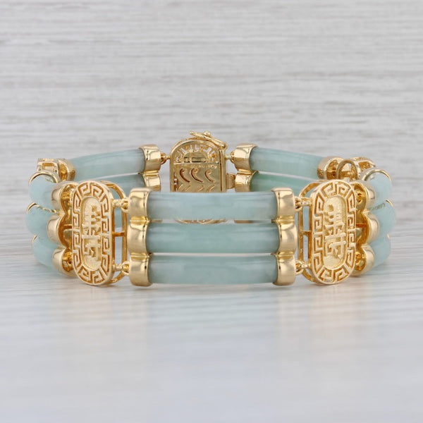 Macy's Dyed Jade Bangle Bracelet 14k Gold over Sterling Silver Green, Red  or Black | CoolSprings Galleria